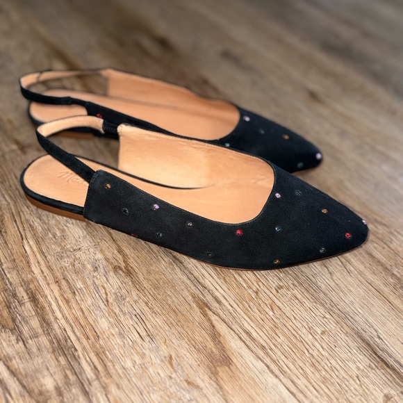 Madewell • Suede Margot Slingback Flats - Picture 7 of 11